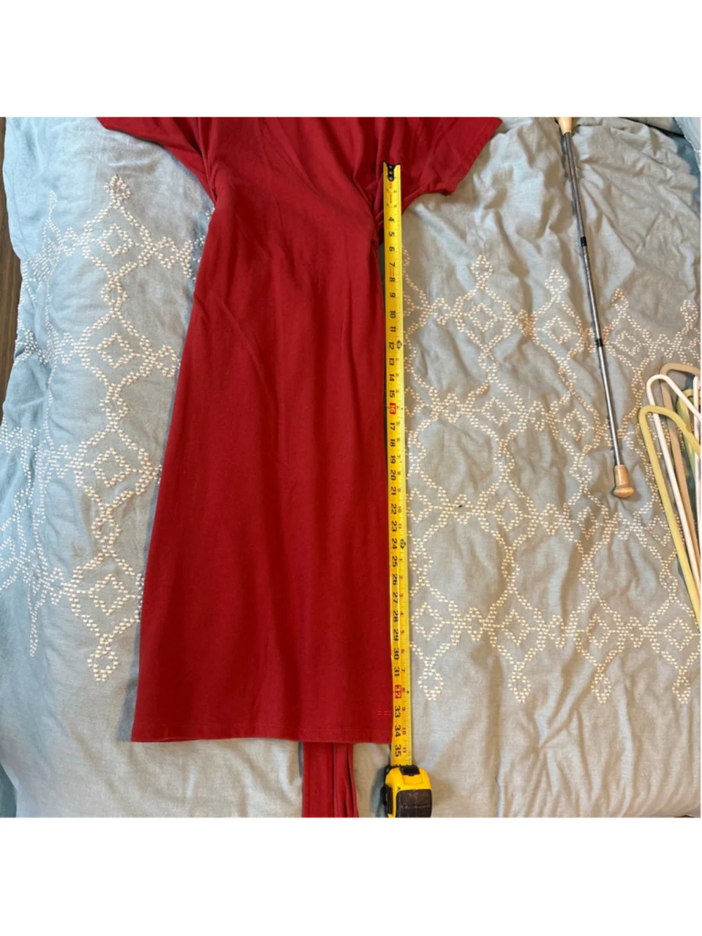 Women's Peace Love World Red Midi Dress Size XL - Picture 6 of 7